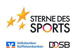 Gezeigt wird das Logo des Wettbewerbs "Sterne des Sports"