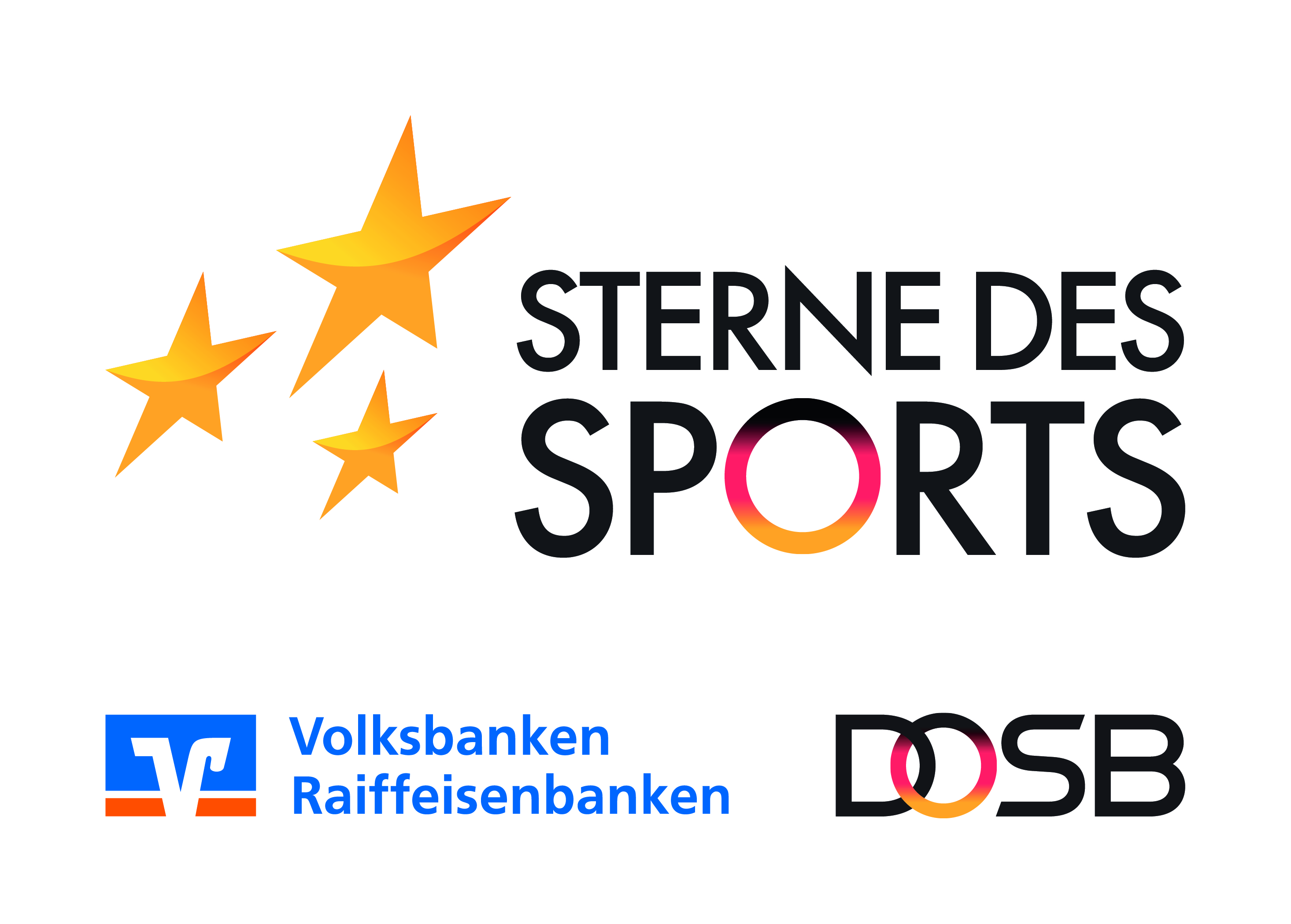 Gezeigt wird das Logo des Wettbewerbs "Sterne des Sports"